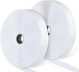 ilauke 15m Hook and Loop Tape Self Adhesive 20 mm White Heavy Duty