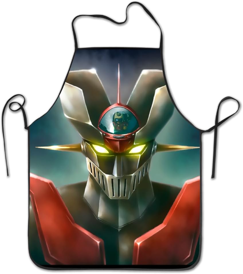 Cute Mazinger Z Adjustable Kitchen Apron For Cooking Baking Barbecue