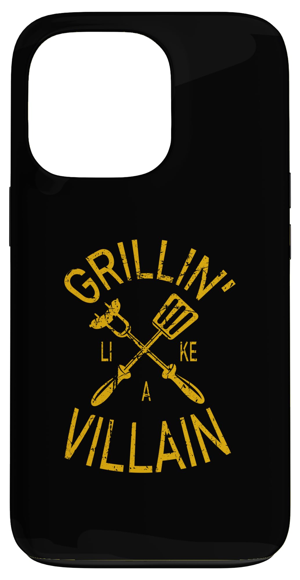 Funny BBQ Like a Villain BBQ Meat Dad Grandpa Grill Case for iPhone 13 Pro
