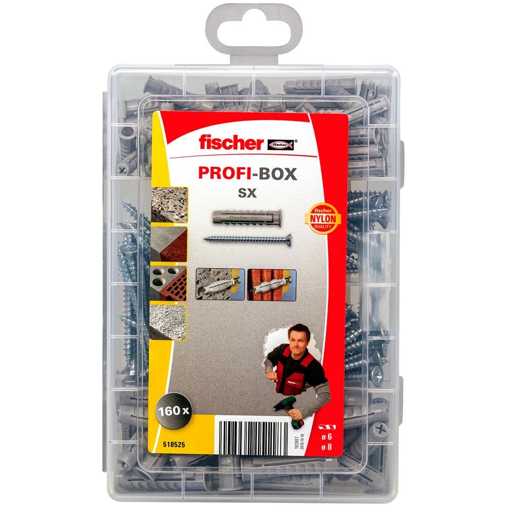 Fischer Master Box Wall Plug and Screw Set, 518525