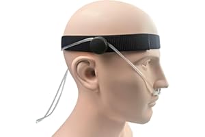 YYBFD Oxygen Nasal Cannula Headband with Buckle Clip, Prevent Moving Oxygen Tube Ear Protector, Adjustable Oxygen Tubing Hold