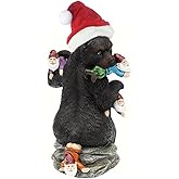 IFUNEYS Garden Gnome Figurine Bear Eat Gnomes Statues, Funny Garden Statue for Christmas Outdoor Decoration