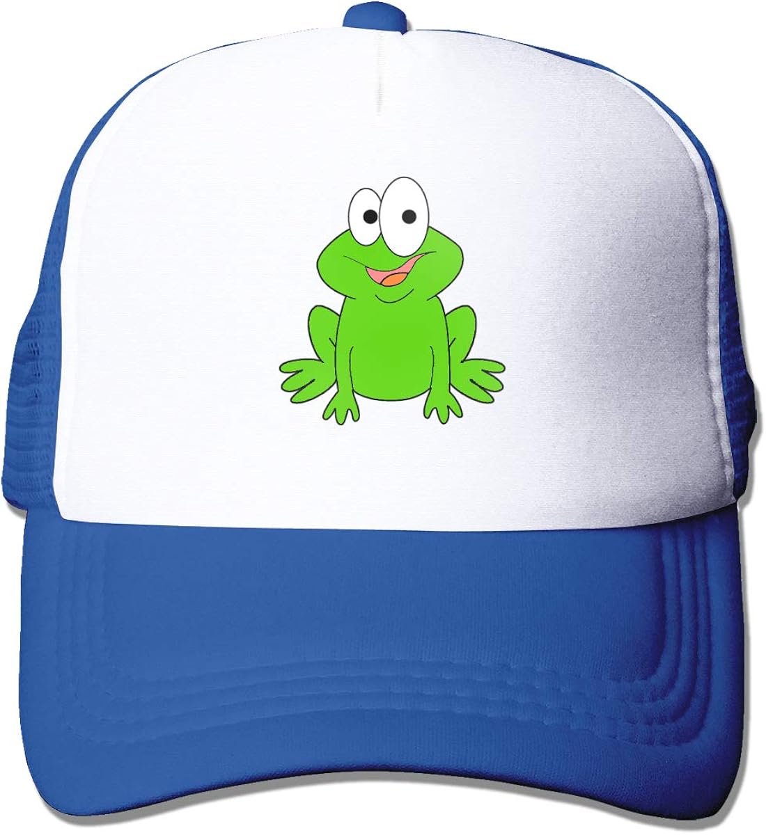 Cute Frog 1 Unisex Adjustable Mesh Baseball Cap Cricket Cap Hat Blue at