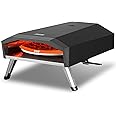 VEVOR Propane Pizza Oven, 13 Inch Gas Pizza Maker with Rotatable Pizza Stone, Portable Pizza Grill with Foldable Leg, Waterproof Carry Bag, Stainless Steel Gas Pizza Cooker for Outside Camp Backyard
