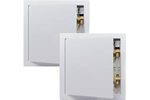 Donext Access Plumbing Panel for Drywall Ceiling, 14x14 in 2 PC Plastic Access Door, Wall Hole Cover Plate for Plumbing & Electrical & Wiring, White