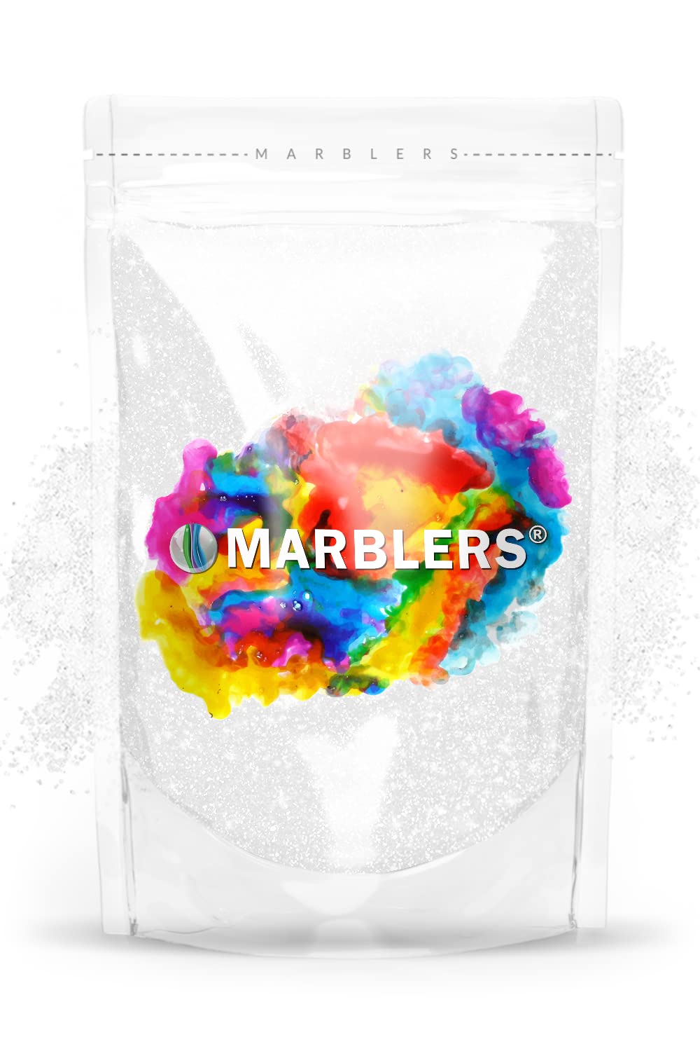 MARBLERS Twinkle Glitter [Glass White] 3oz (85g) | Fine | Non-Toxic, Vegan, Cruelty-Free | Face, Body, Eyeshadow, Hair, Festival, Party Makeup | Nail Art, Polish | Resin, Tumbler, Slime, Craft