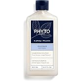 PHYTO Softness Gentle Shampoo for the Whole Family - Prebiotic Complex | Scalp-Respecting Daily Cleanser for All Hair Types | Softening &amp; Detangling | Floral Scent | Made in France