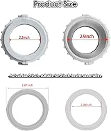 UCEDER 2 Pack Spa Hot Tub Heater Split Nut Unions & Gaskets 2 Inch view 2