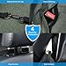 URPOWER 6-in-1 Dog Car Seat Cover for Back Seat, Waterproof Dog Car Hammock with Mesh Window, Non-Slip Pet Backseat Protector for Cars, Trucks and SUVs
