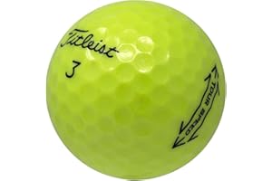 LostGolfBalls - 12 Titleist Yellow Tour Speed Golf Balls in Pristine Condition, 2023 Year Model, Like New Quality, No Logos, No Player Markings, Recycled Used Golf Balls, Yellow