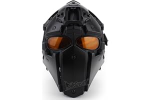 OAREA WoSporT Tactical Obsidian Green GOBL Terminator Helmet & Mask Goggle for Hunting Paintball Military Cosplay Movie Prop
