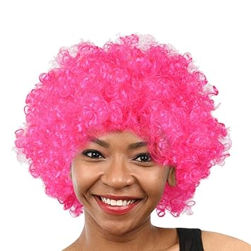 Amazon Com Dowager Rainbow Clown Wig Short Afro Wig Costume Wig