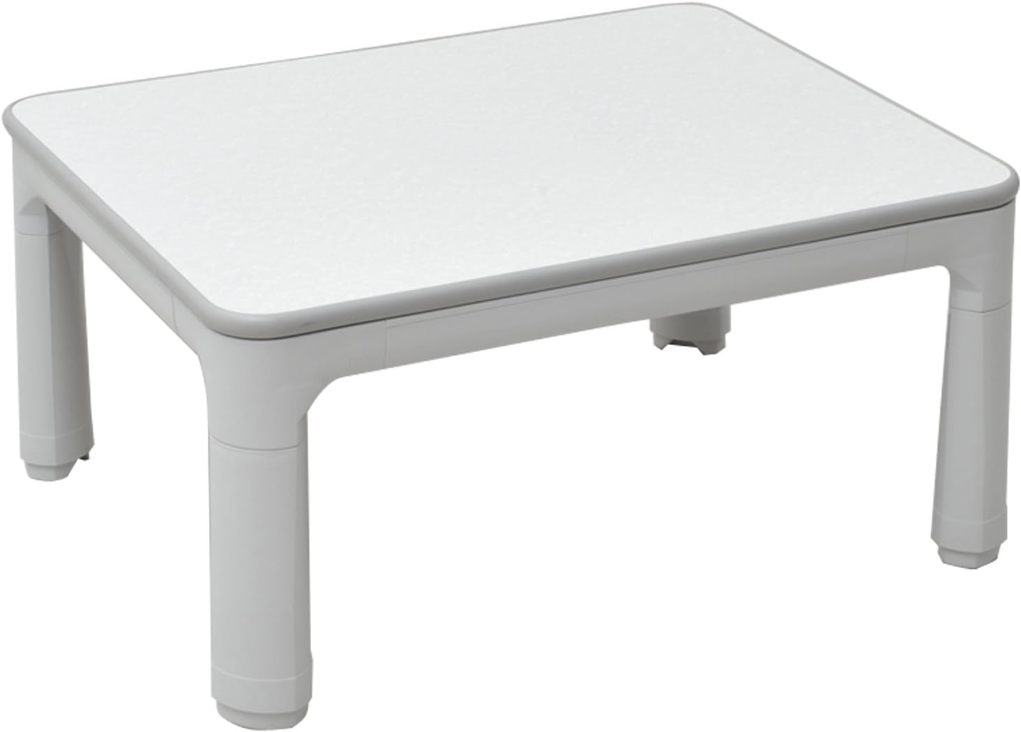 Yamazen Folding Legs Kotatsu 75 x 60 cm Top Reversible: Vein Tone White/Stone Style Gray