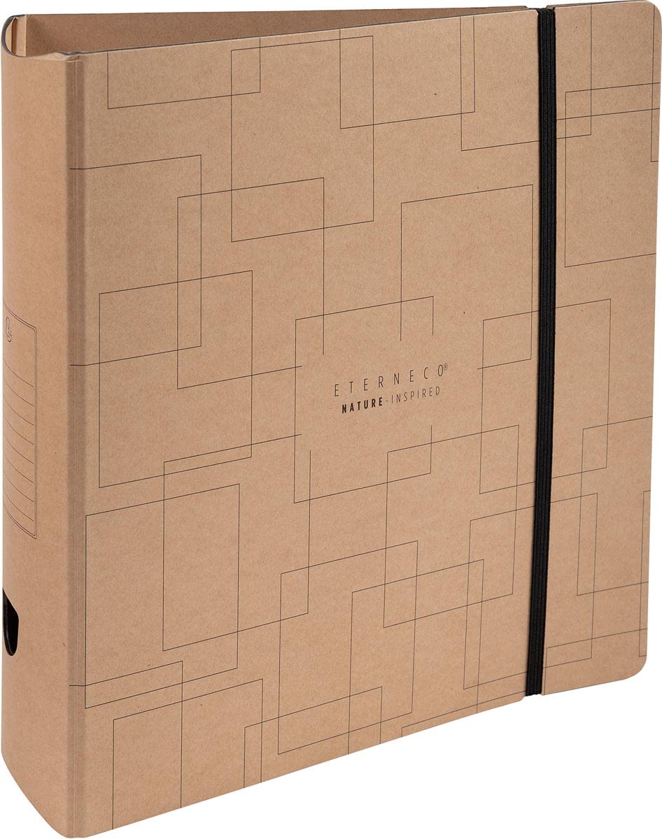 Exacompta - Ref 53947E - Eterneco Collection - Prem'Touch Lever Arch File - Suitable for A4 Documents, 80mm Round Spine, 80mm Rings, Water Resistant - Geometric Designs (Pack of 10)