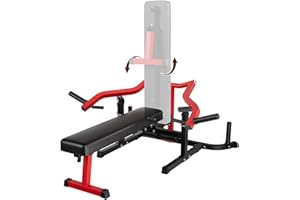 1050LB Capacity Chest Press Machine with Independent Converging Arms, Adjustable Flat/Incline Bench Press for Home Gym, Targe