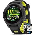 Garmin 010-02810-03 Forerunner 265S GPS Smartwatch Black/Amp Yellow Bundle with 2 YR CPS Enhanced Protection Pack