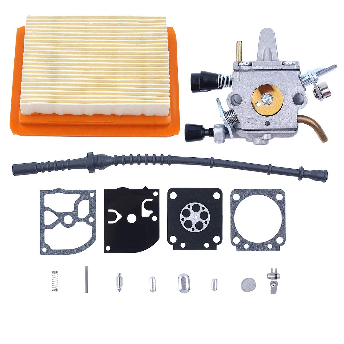 Haishine Carburetor for Sthil FS120 FS200 FS020 FS202 FS250 FS250R FS300 FS350 FR350 FS120R FS200R BT120 BT120C BT121 SP200 TS200 HT250 String Trimmer Carb Replace 4134 120 0653 4134 120 0603