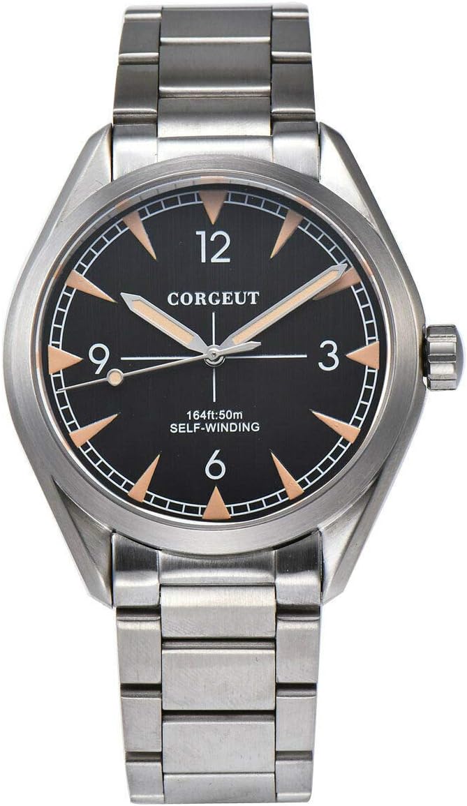 41MM Corgeut Sapphire Crystal Miyota 821A Mechanical Automatic Mens Watch