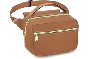 Small Diaper Bag, Stroller Bag for Baby with Portable Changing Pad, Crossbody Mini Diaper Bag Fanny Pack (Brown, Small)