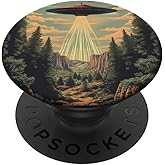 Alien Lover Flying Saucer UFO Extraterrestrial Mountain PopSockets Adhesive PopGrip