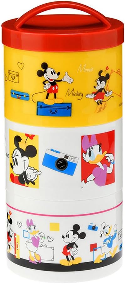 Amazon Co Jp ディズニーストア 限定 お弁当箱 Back To School ボトル型 タワー型 480ml ミッキー フレンズ ホーム キッチン