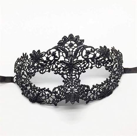 Amazon Co Jp お面マスク コスプレ セクシーな黒のレースのマスクゴーグル美しく形の中空クリスマスハロウィーン仮装パーティー用品 プリキュア クリスマス ホビー