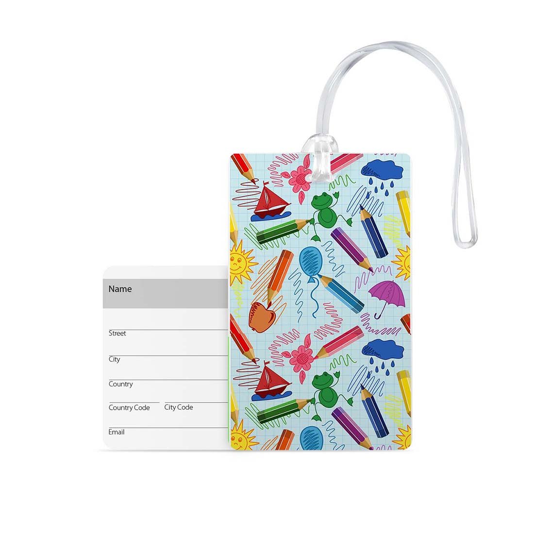 printed luggage labels