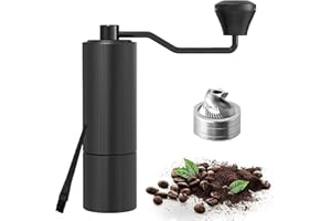Weyri Premium Manual Coffee Grinder Hand Coffee Grinder with CNC 420 Stainless Steel Burr, 20-30g Capacity, Portable Hand Gri