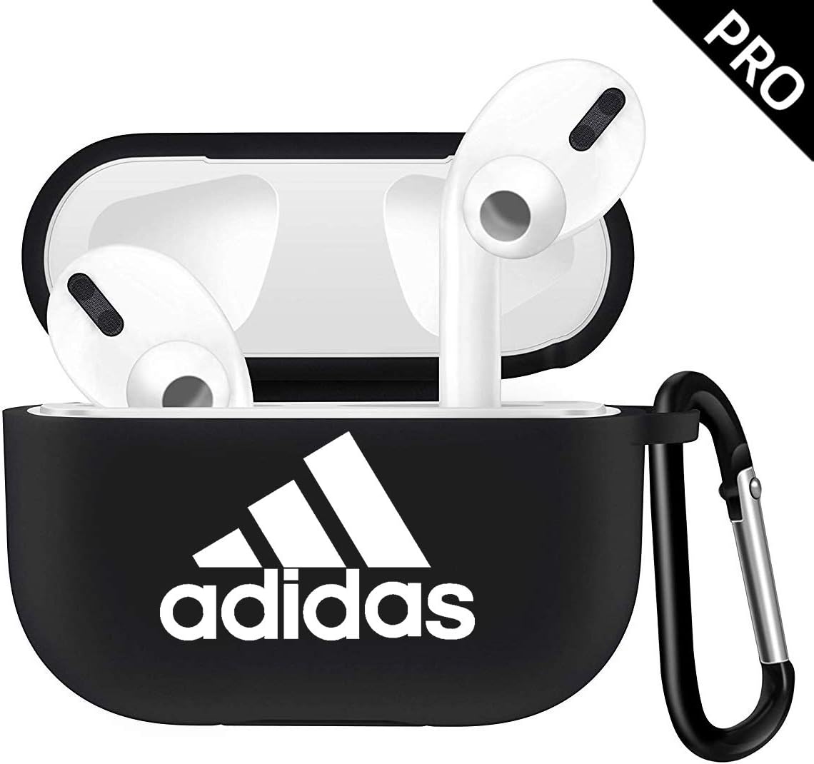 AIBEAMER Airpods Pro Case for Airpods3 Accessories, Kawaii Cute Cool Character Cartoon Silicone Protective Charging Case Cover for Apple Airpod Gen3 with Keychain (Black)