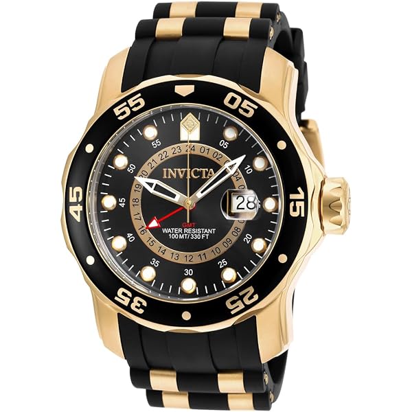 Invicta Pro Diver SCUBA Men\'s Watch - 48mm, Gold, Black (6981) Pro Diver model 6981 | InvictaWatch.com main image 4