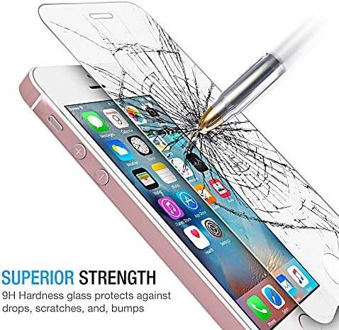 Apple iPhone 5/5c/5s/SE Glass Screen Protector[ iPhone SE Tempered Glass] CaseHeaven iPhone SE Screen Protector( iPhone 5s Screen Protector 5c/5s/SE )