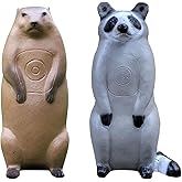 BIGSHOT Pro Hunter Raccoon &amp; Groundhog 3D Archery Target Combo - Life-Size Dual Critter Set for Compound, Recurve &amp; Youth Bows - Durable Self-Healing Foam - Weatherproof Outdoor Target Practice