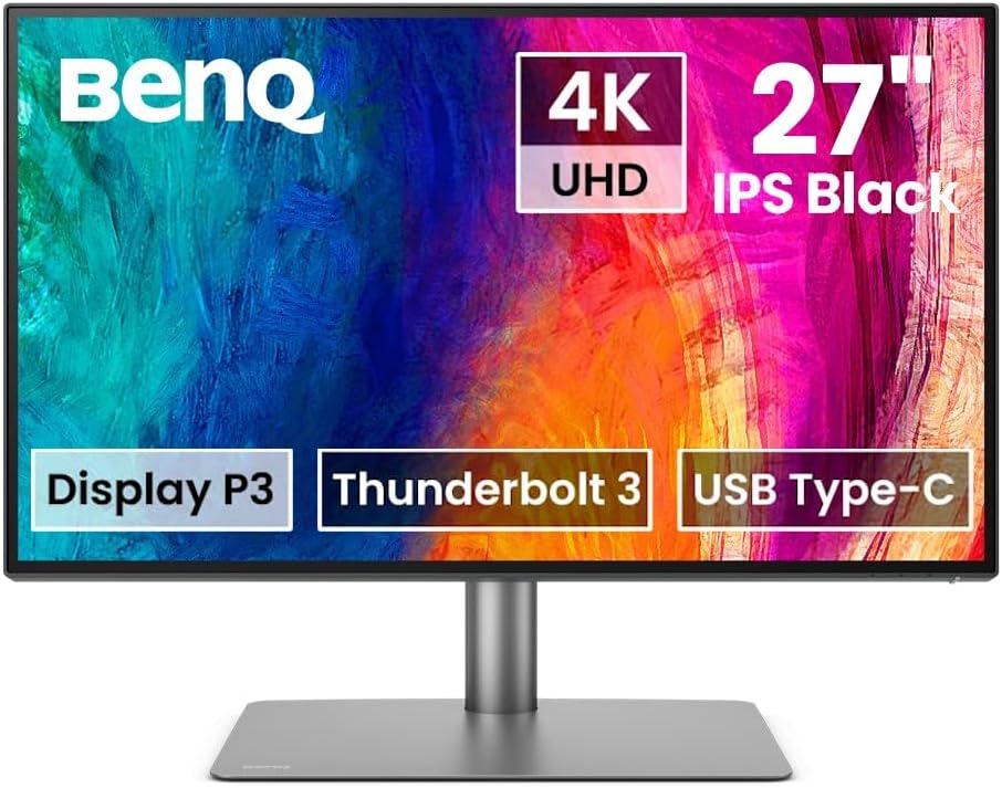 BenQ PD2725U Designer Monitor 27 4K UHD AQCOLOR Thunderbolt 3 P3 Wide