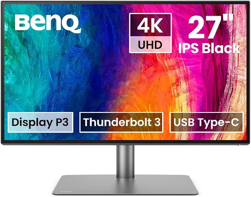 BenQ PD2725U Designer Monitor 27 4K UHD AQCOLOR Thunderbolt 3 P3 Wide