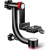 NEEWER Gimbal Tripod Head Professional Heavy Duty Aluminum Alloy, GM101 | With Type Quick Release Plate, Smoother 360 Degree Panoramic Shooting, for DSLR Camera Up to 30lb/13.6kg