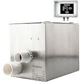 RINOO RDF Automatic Rotary Drum Filter for Koi Tilapia Pond, Fish Farm,Aquarium,Hydroponics, Aquaculture, Aquaponics, with Mobile Control Box, Smallest Koi Pond Filter 4T10-2