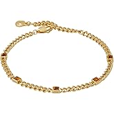 Alex and Ani September Birthstone Sapphire Curb Chain Bracelet