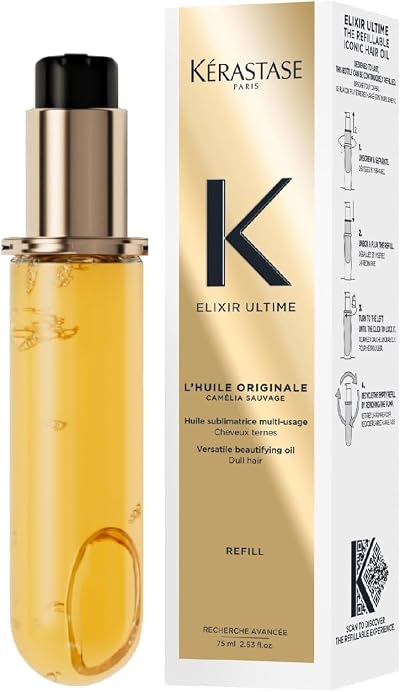 Kérastase Elixir Ultime Hair Oil 75ml Refill Argan Camellia Nourishes All Hair
