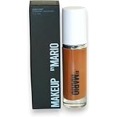 MAKEUP BY MARIO SurrealSkin Liquid Foundation, Liquid Formula, Vegan, Long-wearing coverage, Hydrating, Natural Finish, Size 30 mL (22C - medium dark with cool undertone)
