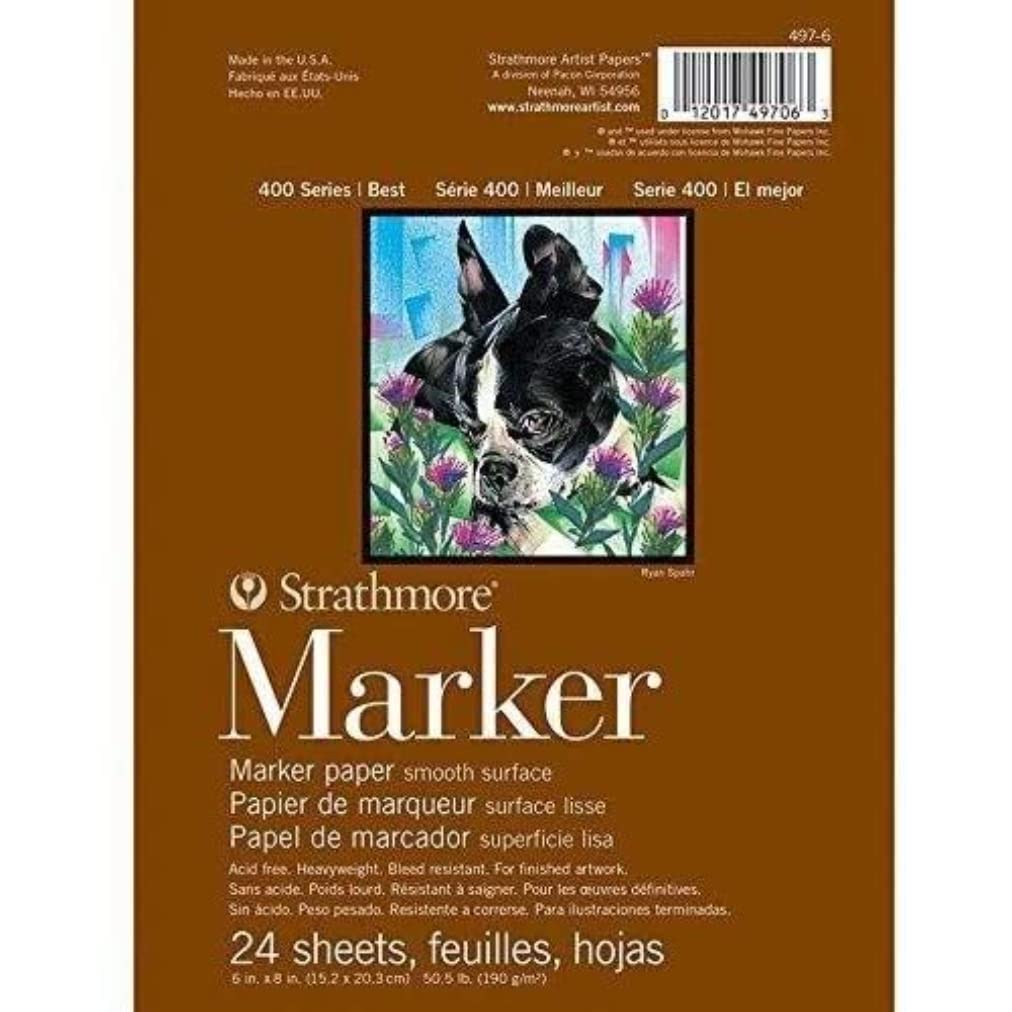 Strathmore Marker Paper Pad, Multi-Colour, 6 x 8-Inch