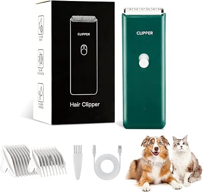 Cussity Professional Dog Clipper Cat Grooming Kit Rechargeable Low Noise