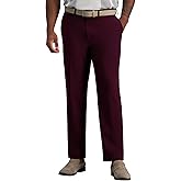 J.M. Haggar Mens 4 Way Stretch Slim Fit Flat Front Dress Pant