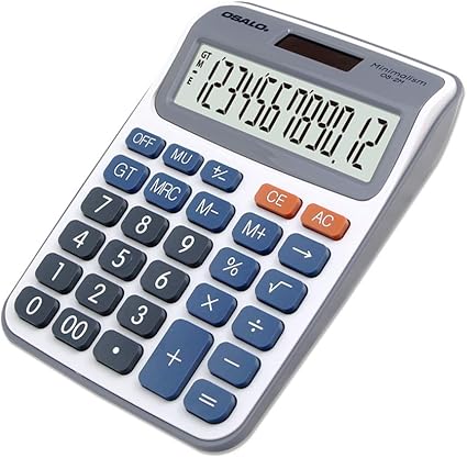 Amazon Osalo 電卓 おしゃれ 大きい 12桁 卓上 ソーラー 計算機 でんたく Os 2m ビジネス電卓 家電 カメラ