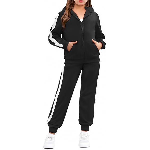 SKYLINEWEARS Women Tracksuit Set 2 Piece Jogging Outfits Full Zip-Up Hooded Sweatshirts & Pants