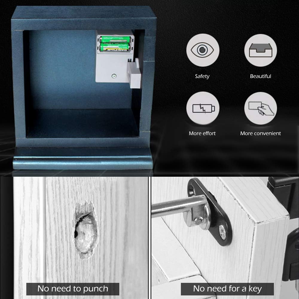 RFID Locks Kit Battery Electronic Cabinet Lock Door Wardrobe Hidden DIY Lock Keyless, Grey - Image 4