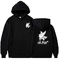 New Lil Peep Hoodies Men/women Hooded Pullover Harajuku hoodie Male/female Sudaderas hombre Hoddie Sweatshirts-Black B-S