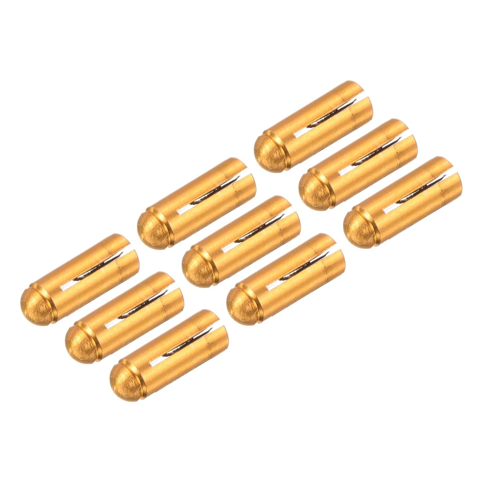 PATIKIL Dart Flight Protectors, Aluminum Alloy Dart Accessories Wing Savers for Steel & Plastic Flights - 9 Pack (Gold Tone)