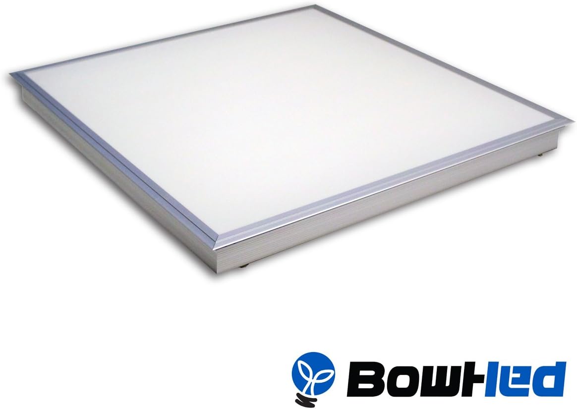 BOWHED 2x2 FT LED Ceiling Panel Fixture, T-bar Recessed Troffer, 48 W, 4500 Lumens, 4000K (Neutral Daylight White), ETL Certified, DLC Qualified