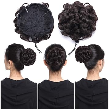 Silk Co Hair Buns Messy Updo Hair Piece Clip On Hair Bun Piece