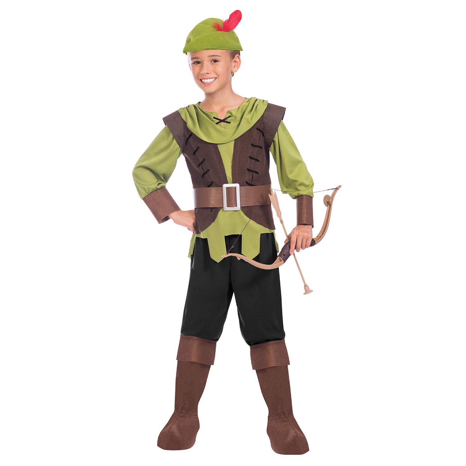(PKT) (Fix 1/1) (9904467) Child Boys Robin Hood Costume (8-10yr)